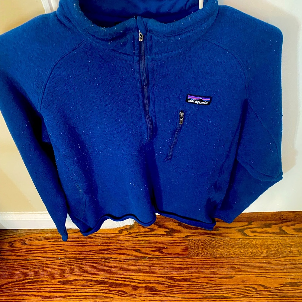 Patagonia Half Zip Pullover Blue Polyester